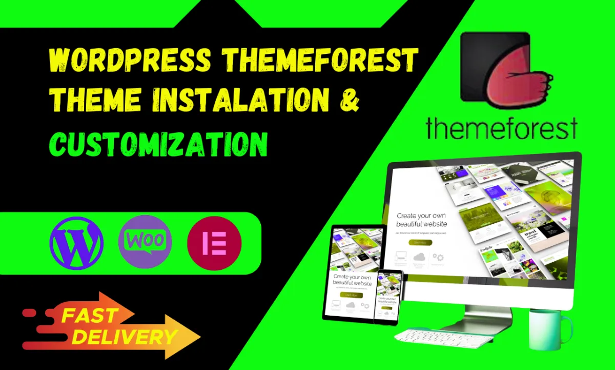 install envato themeforest wordpress theme,import demo content,full theme customization