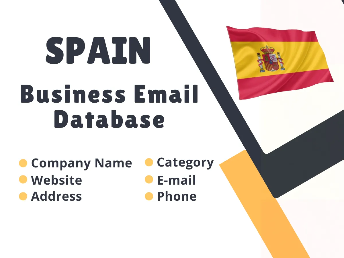 Provide You Updated Spain Business Email Database Prospect Leads