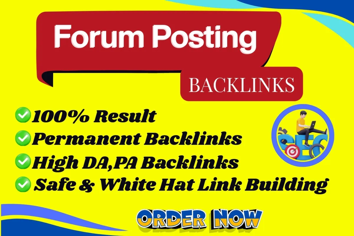 I will Build High-Quality Forum Posting SEO Backlinks for Ranking Your Website