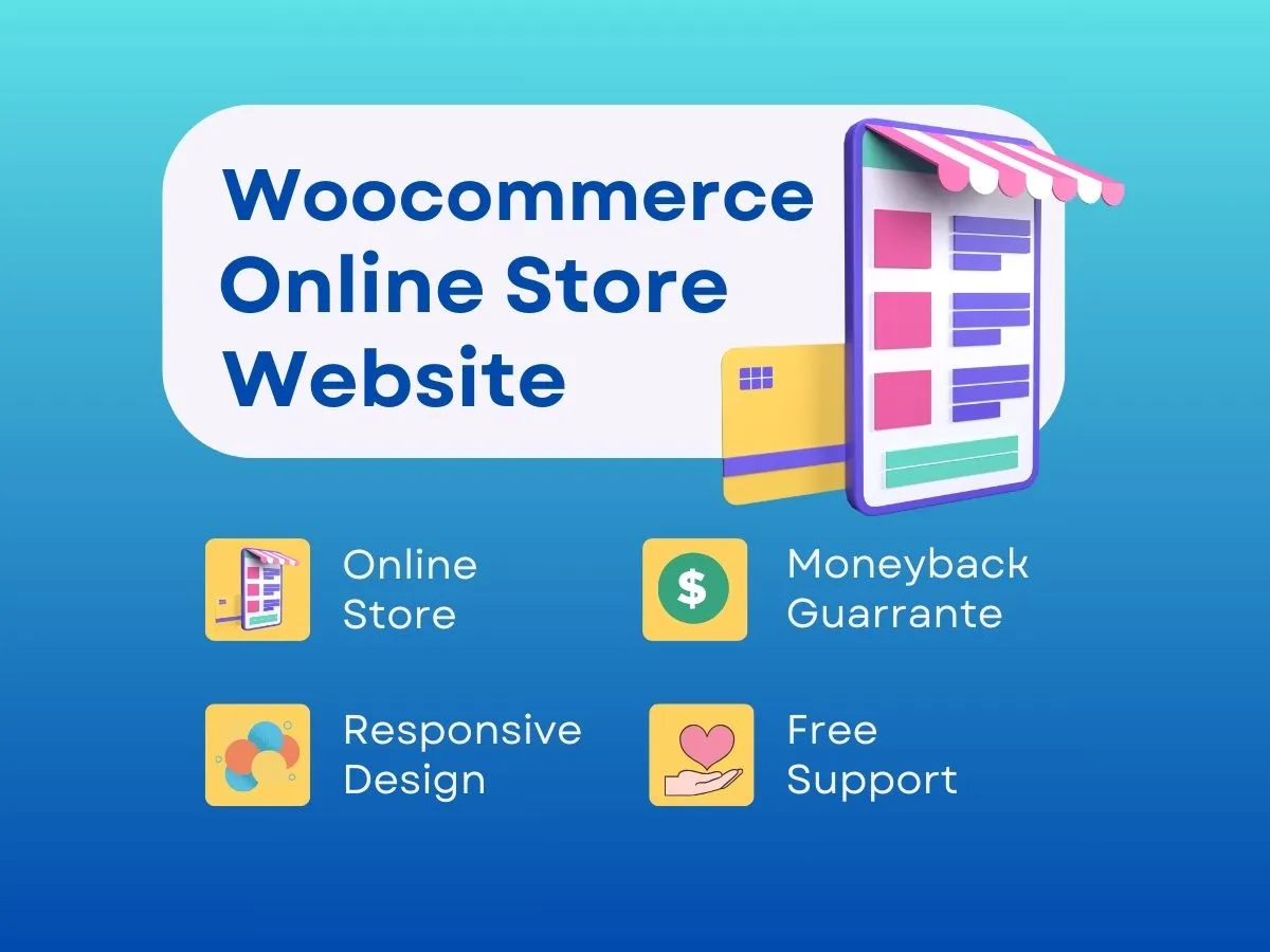 build wordpress ecommerce website with woocommerce online store