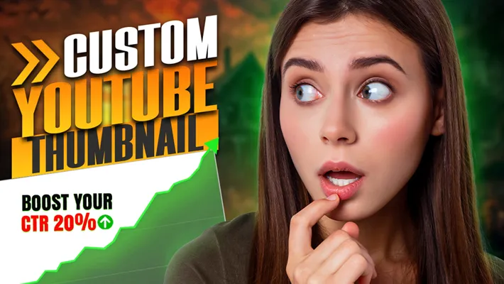 I will design the best youtube thumbnail