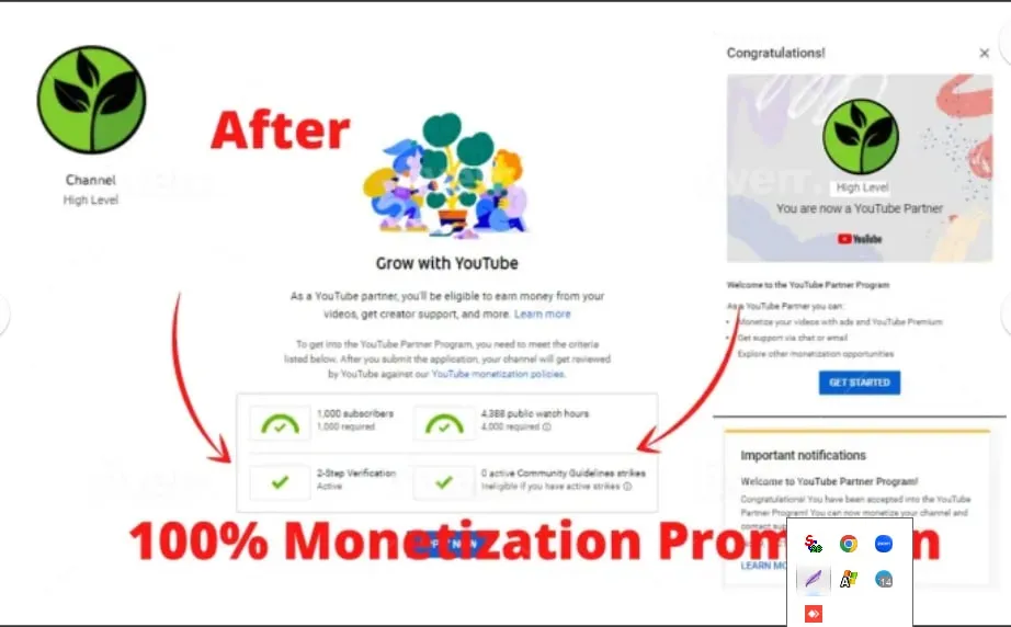 I will provide 1k+ real and organic YouTube subscribers for YouTube monetization 