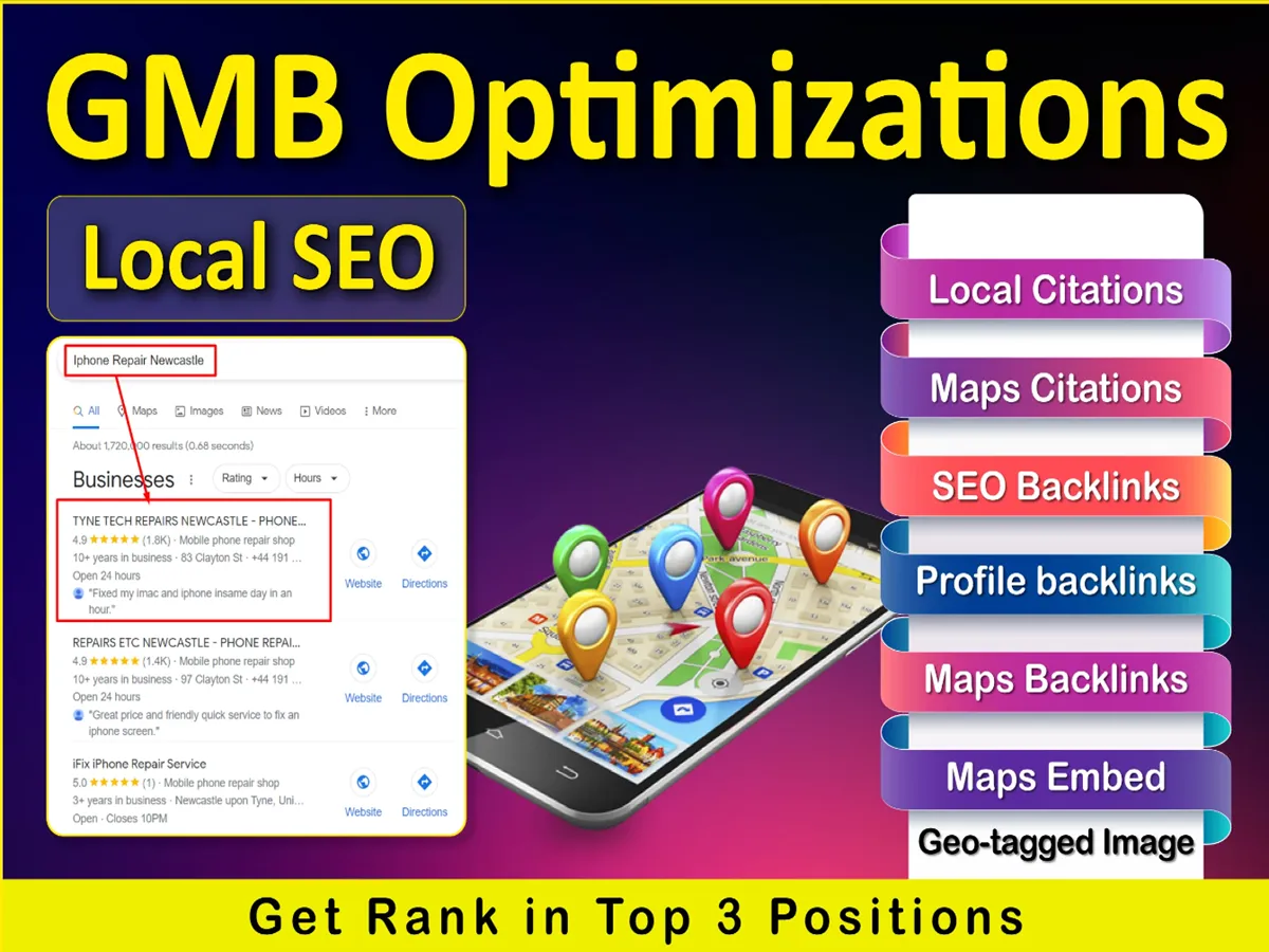 Do 5000 google maps citations for gmb ranking and local SEO