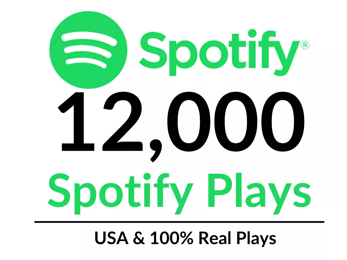 do 12,000 Spotify plays from Tier 1 countries (USA)