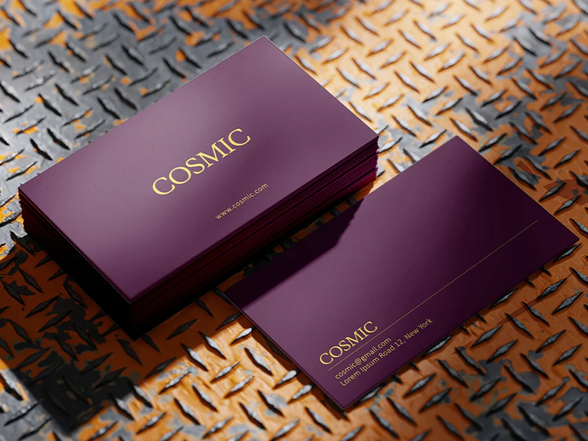 do minimalist, clean and luxury business card design for you