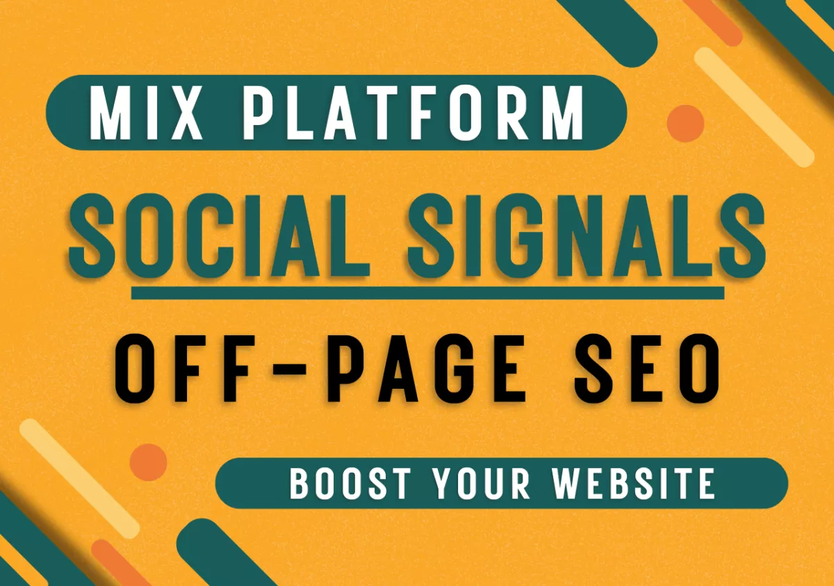Provide 5000 Mix platform powerful social signal backlinks from high PR websites