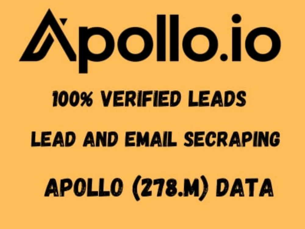 Give You 1 Million Verified and Updated Apollo io Leads Database