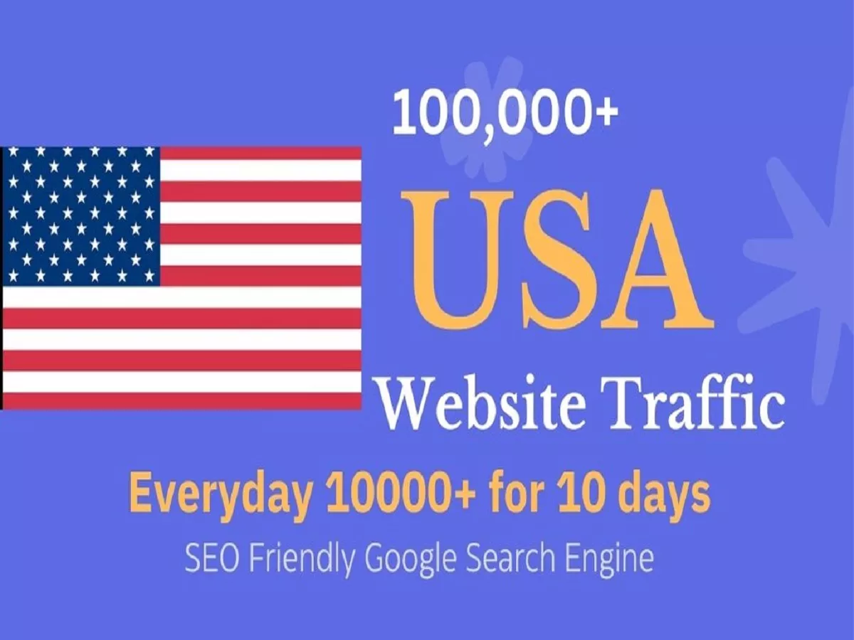 Drive 100000 High quality USA organic web traffic to your website