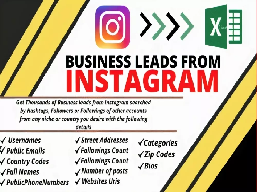 Give You 8 Million Verified Instagram Email Leads Database