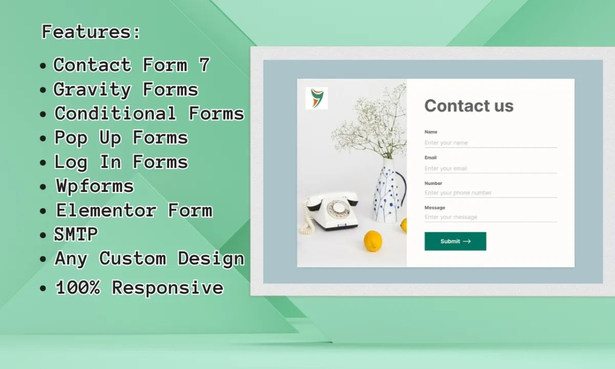 I will create or fix wordpress contact form 7, gravity forms, wpforms or website pop up