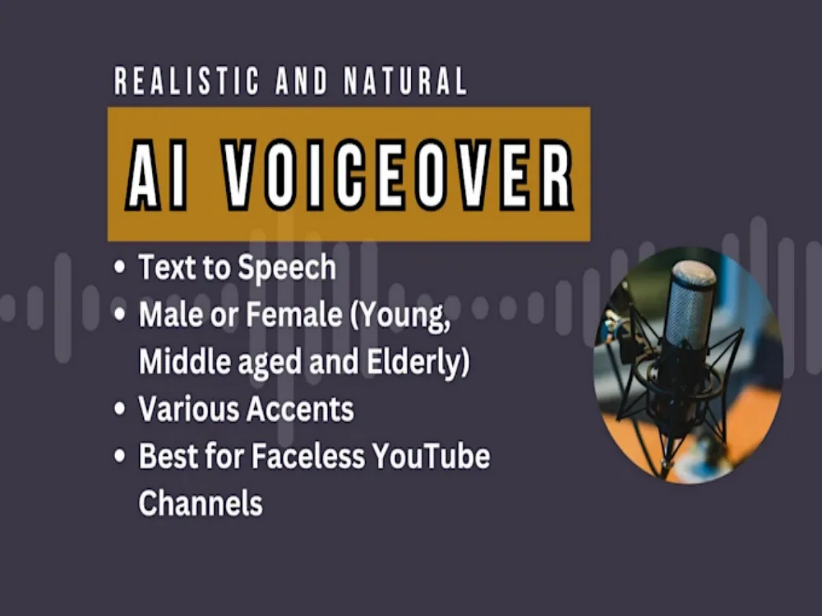 Provide Elite AI Voiceover Services. Elite, Natural-Sounding Voices for Any Project