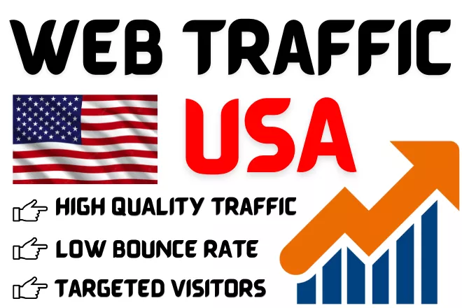 send you 400-500 web traffic per day from the USA. 15 Days