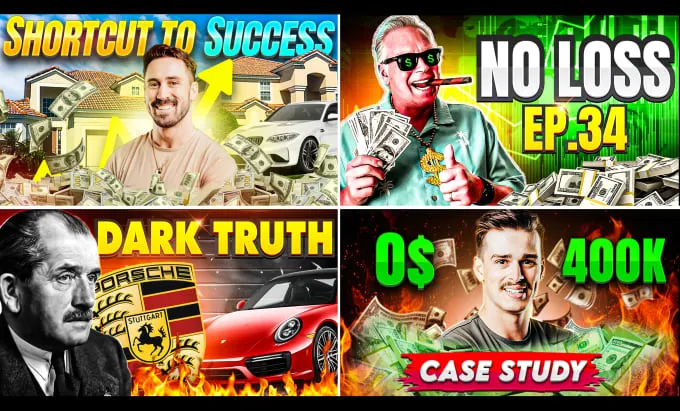 design catchy youtube thumbnail within 3 hours