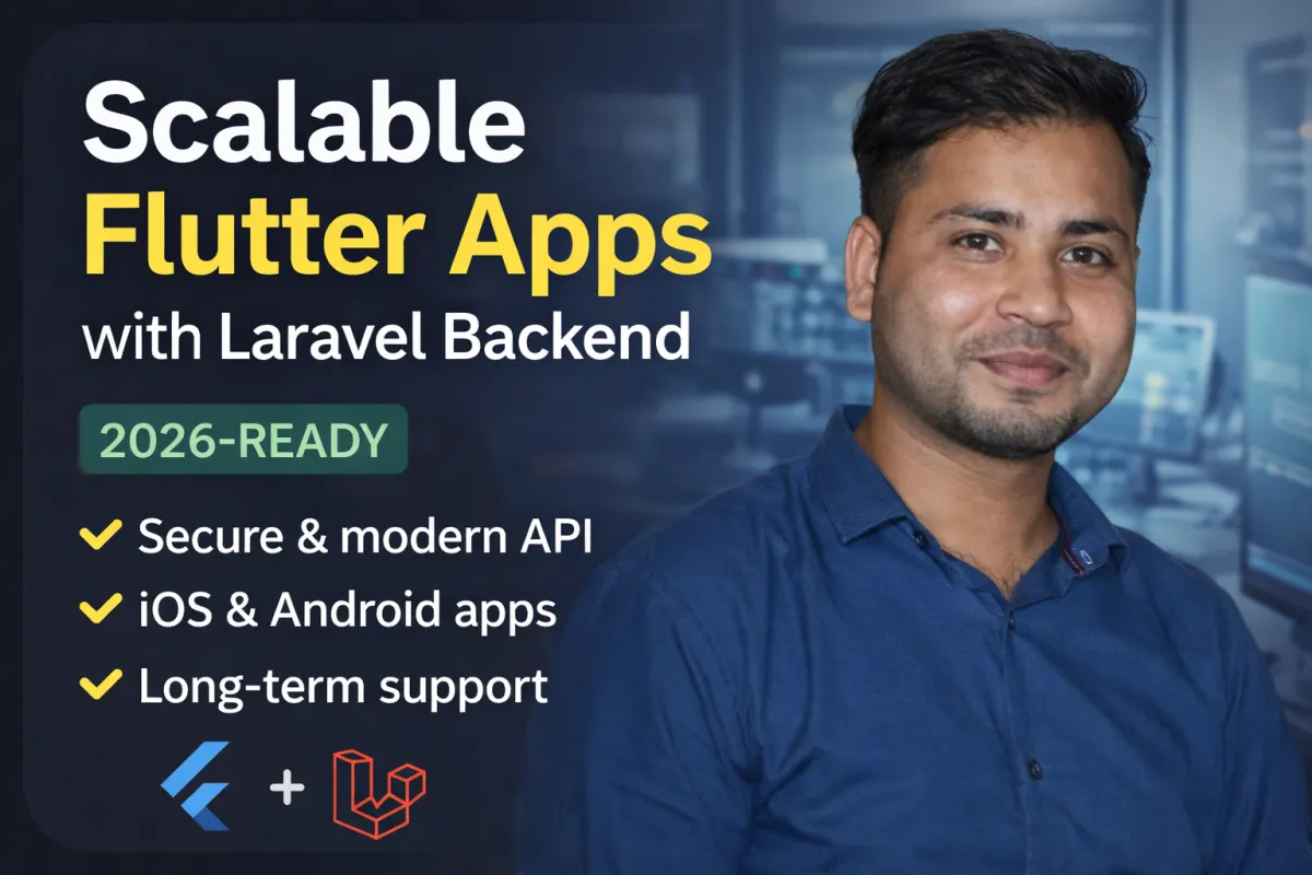 build a scalable Flutter mobile app with modern Laravel backend (2026 ready)