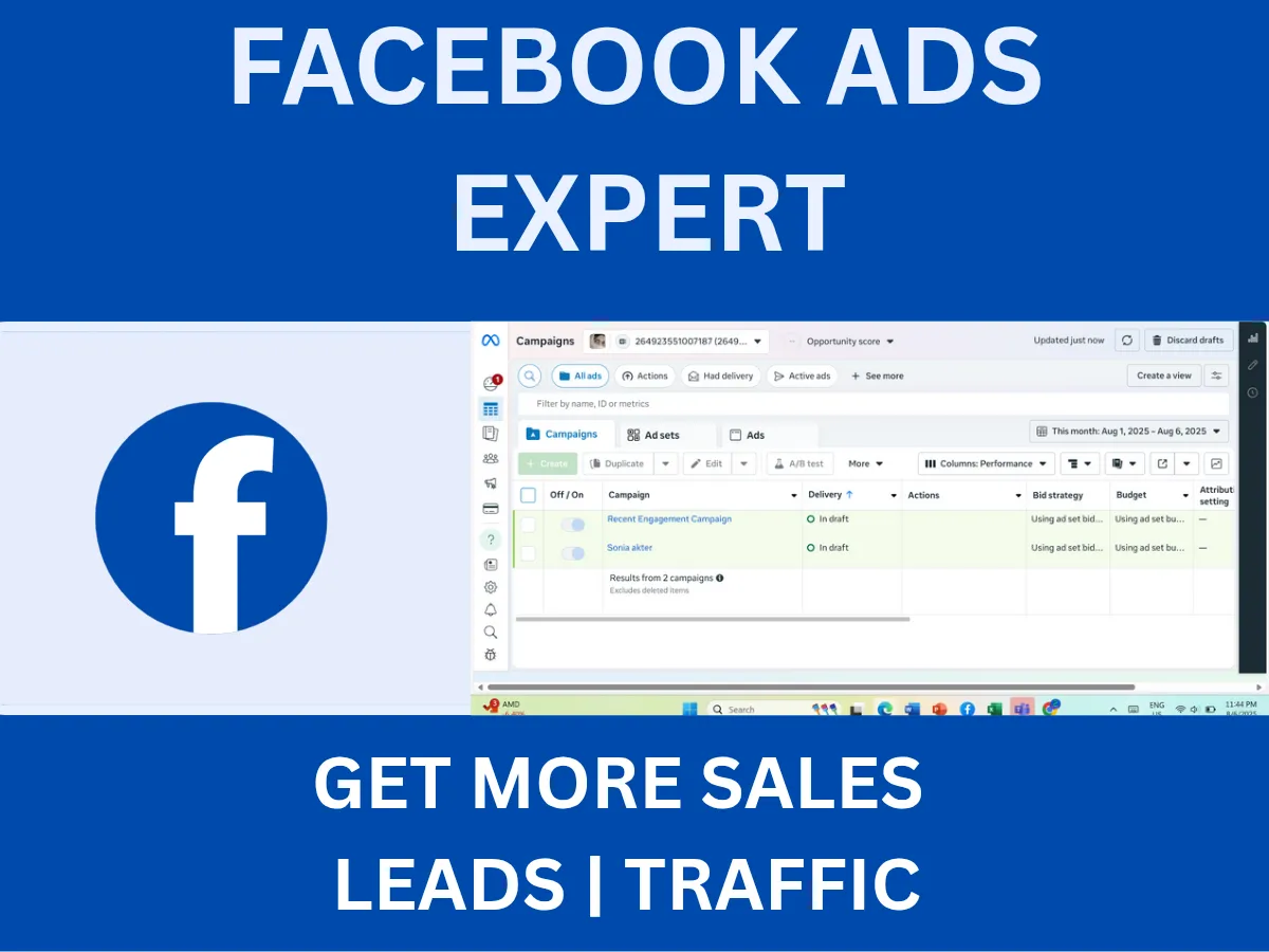 run high converting Facebook ads for sales and leads