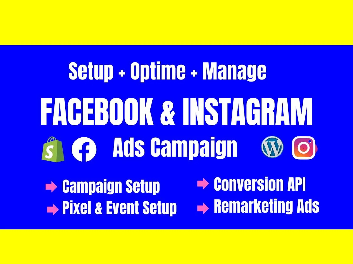 Setup facebook ads campaign, instagram ads and boost your sale
