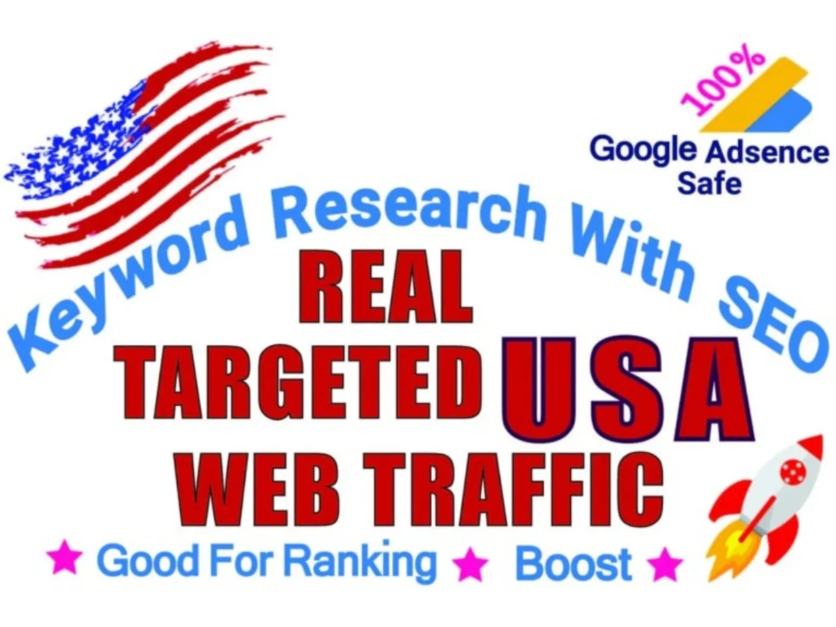 I will drive keyword targeted organic USA traffic to your website