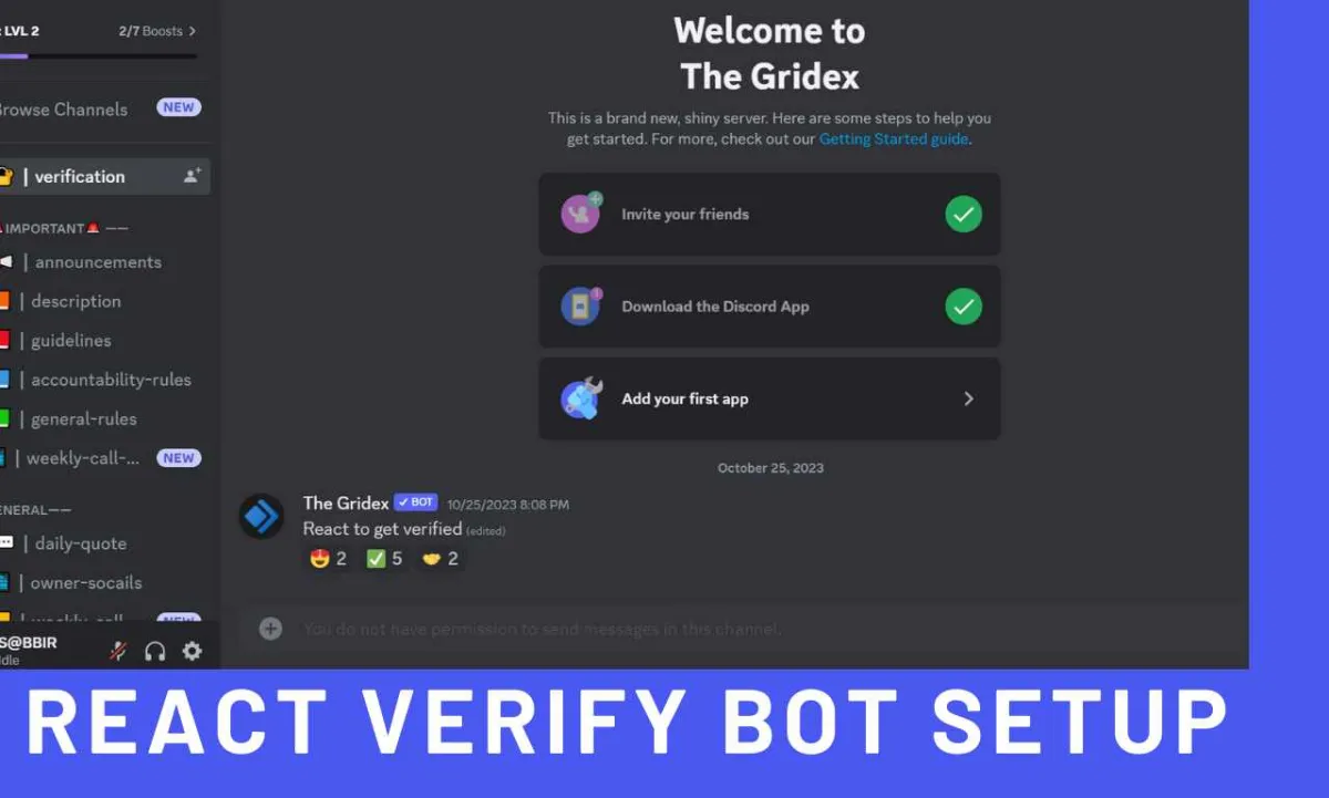 Setup your best custom discord server.