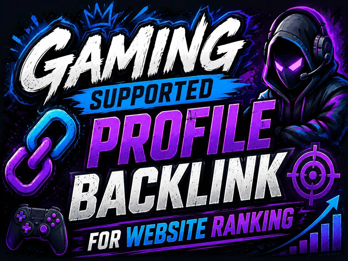 Gaming supported profile backlink for website ranking