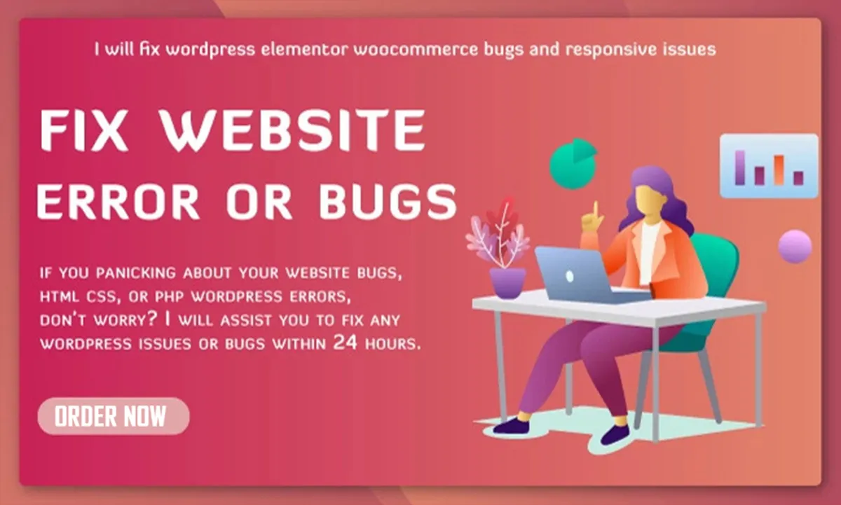 fix your WordPress website issues, errors, and bugs within a few hours