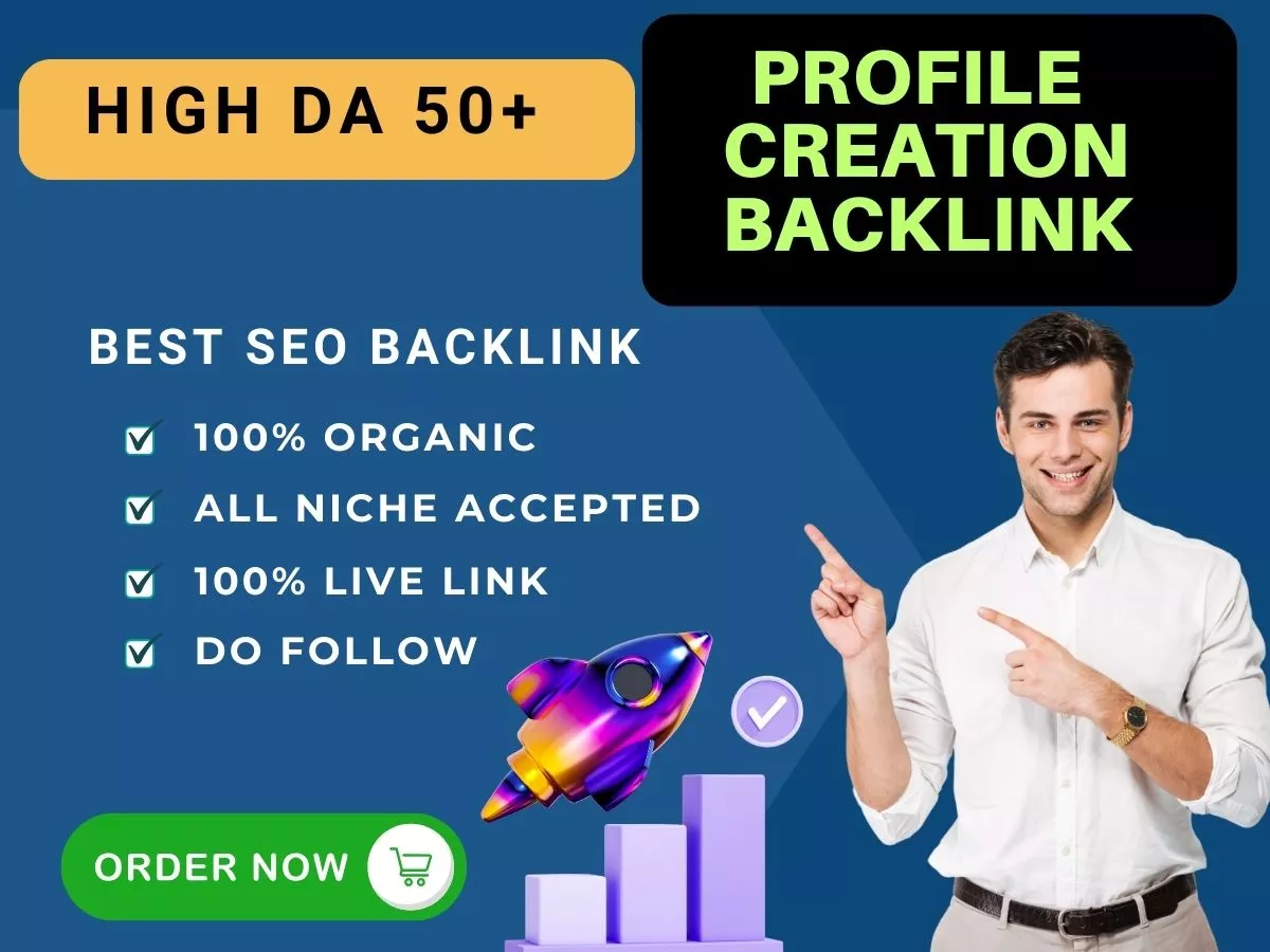 Do 100 High Quality Do-follow 100%  Organic Profile Creation Backlinks