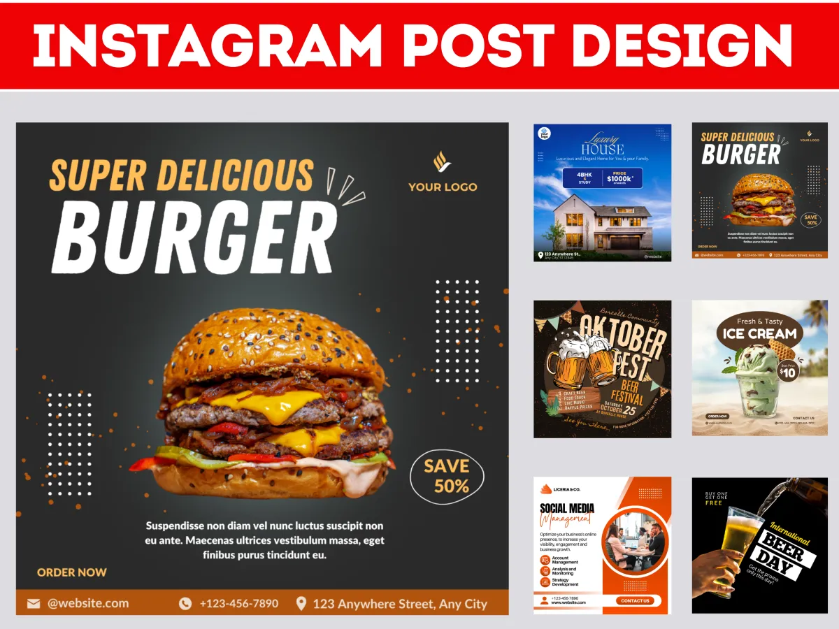 design Instagram posts and stories professionally