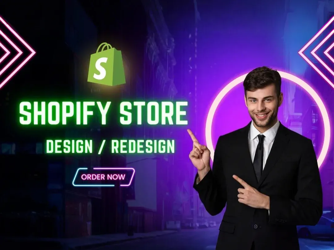 I will design or redesign shopify store, shopify dropshipping store, shopify website