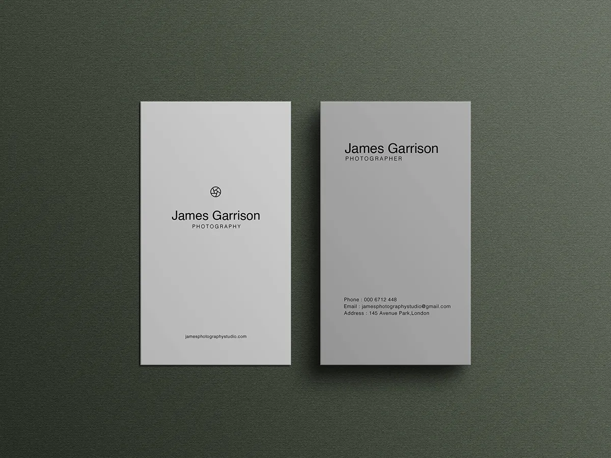 do minimalist, clean and luxury business card design for you