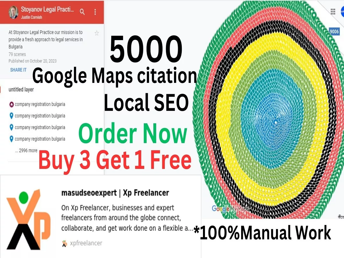 5000 Google Maps citation manual work with your Business local SEO service Buy 3 Get 1 Free