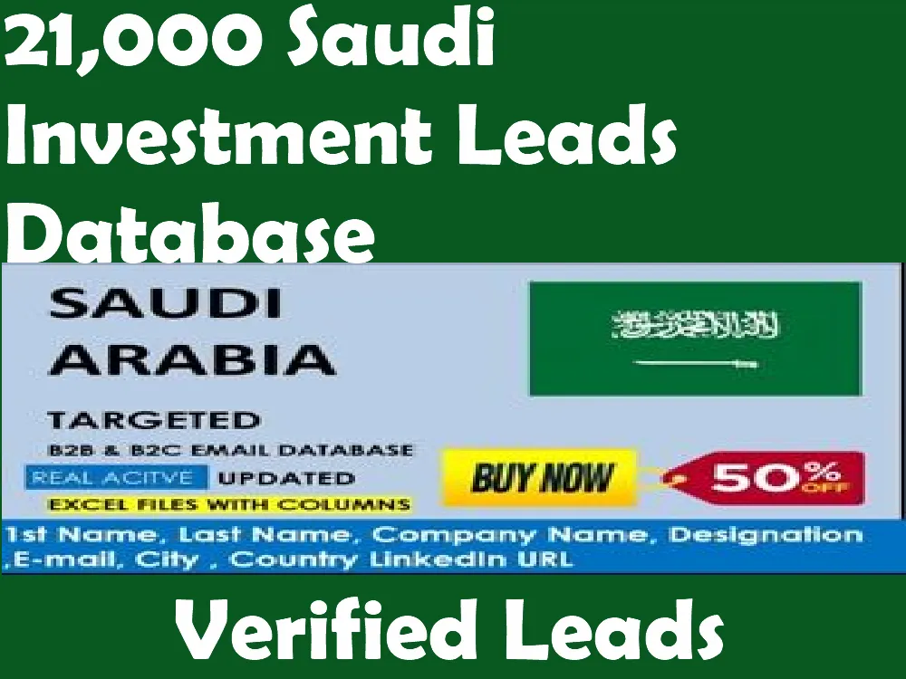Give You 21,000 Saudi Investment Leads Database
