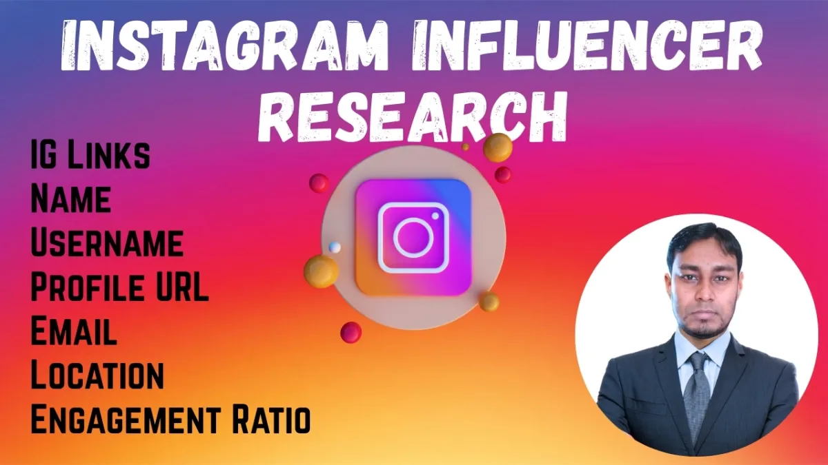 Instagram influencers research for your targeted niche