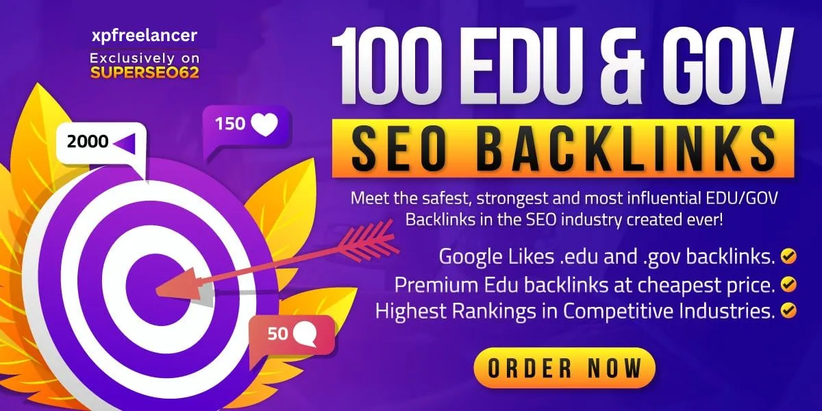 Boost Your Website Authority with 100 Powerful EDU & GOV Backlinks