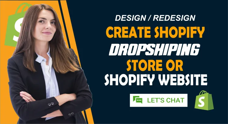  build shopify store design, create shopify dropshipping store or shopify website