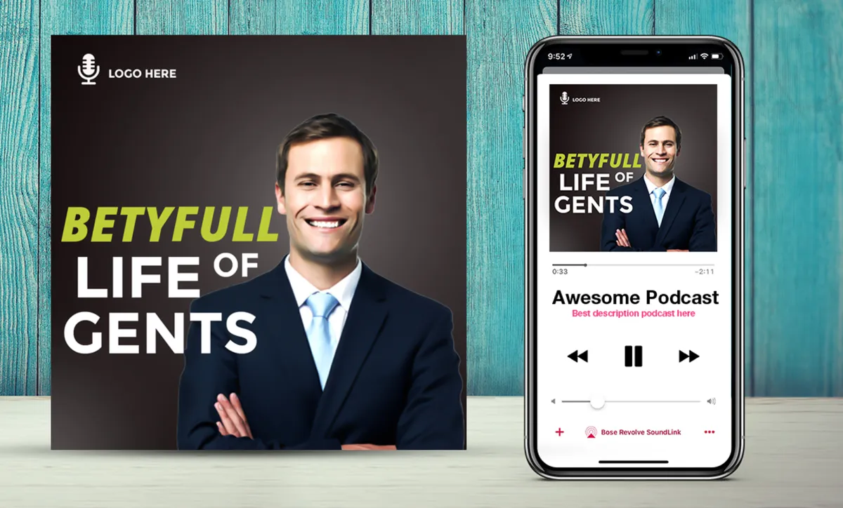 do design professional and amazing podcast cover art 