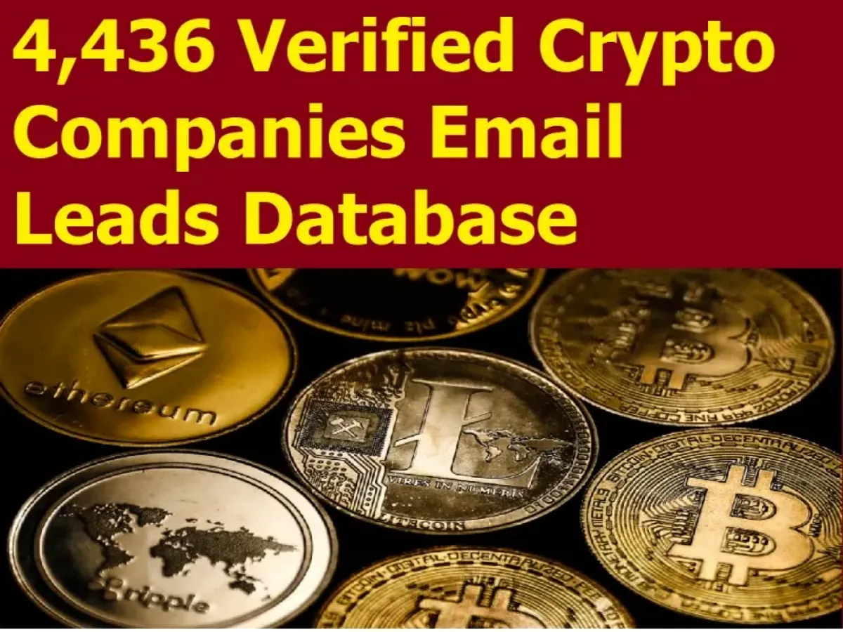 GIVE You 4436 Verified Crypto Companies Email Leads Database