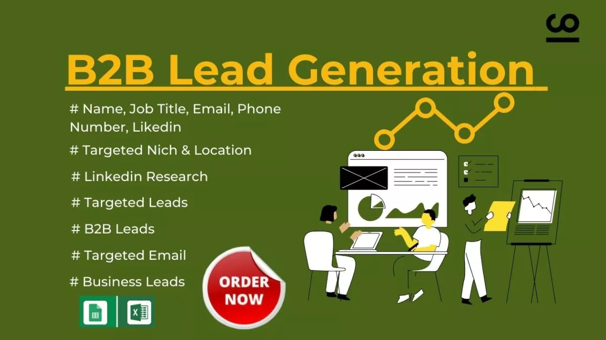 I will do targeted b2b lead generation and email list building