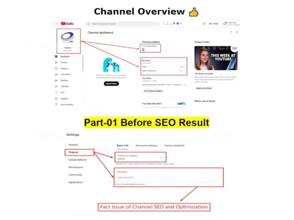 do perfect YouTube video SEO, optimize title description and keyword section