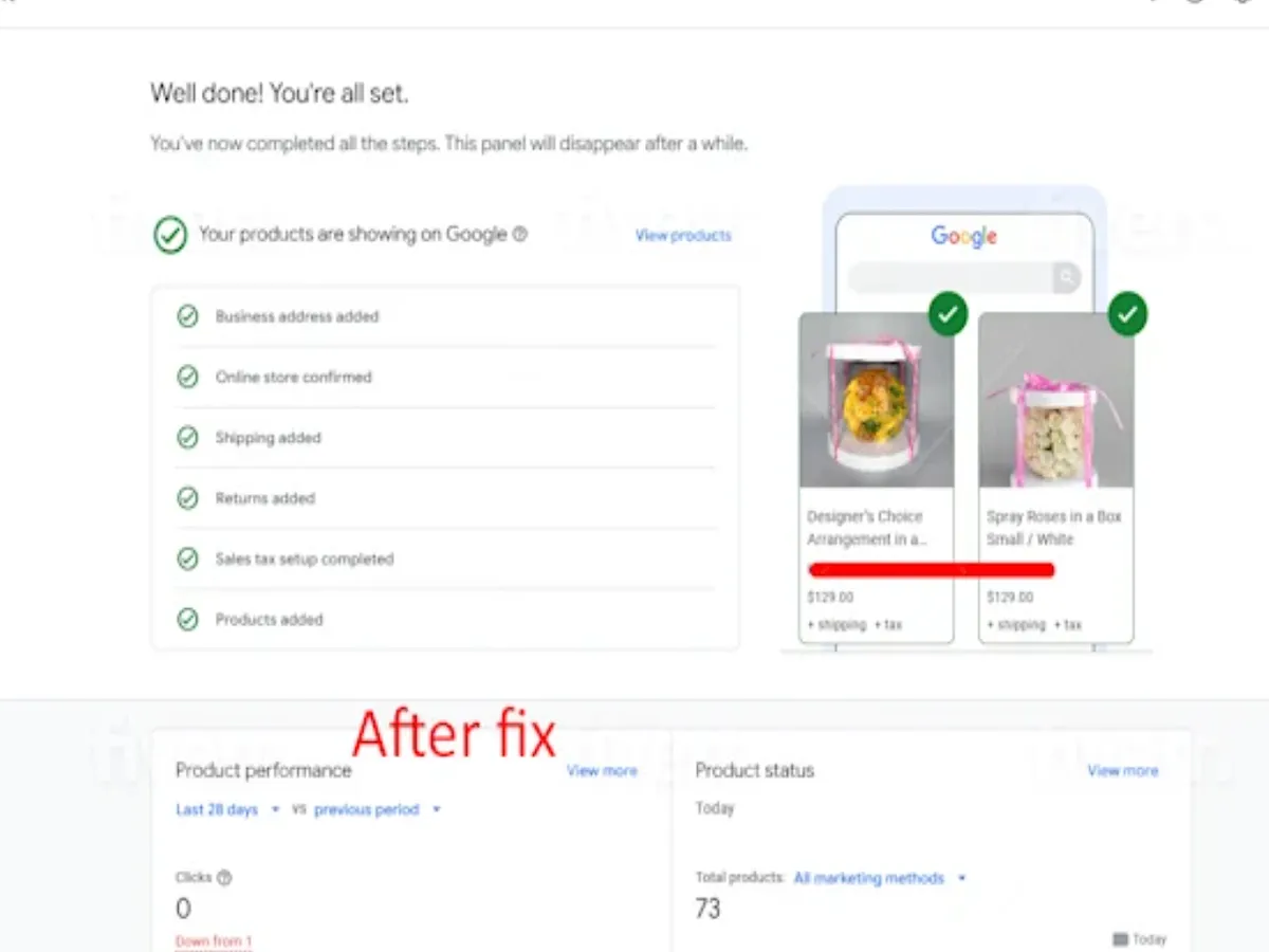 fix google merchant center suspension and misrepresentation