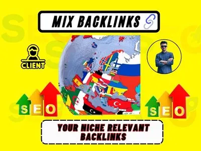 create 150 mix link building backlinks for global SEO