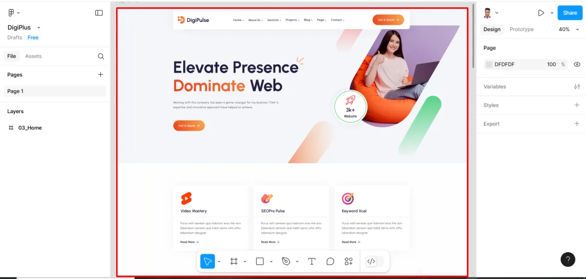 convert figma to wordpress with elementor Pro