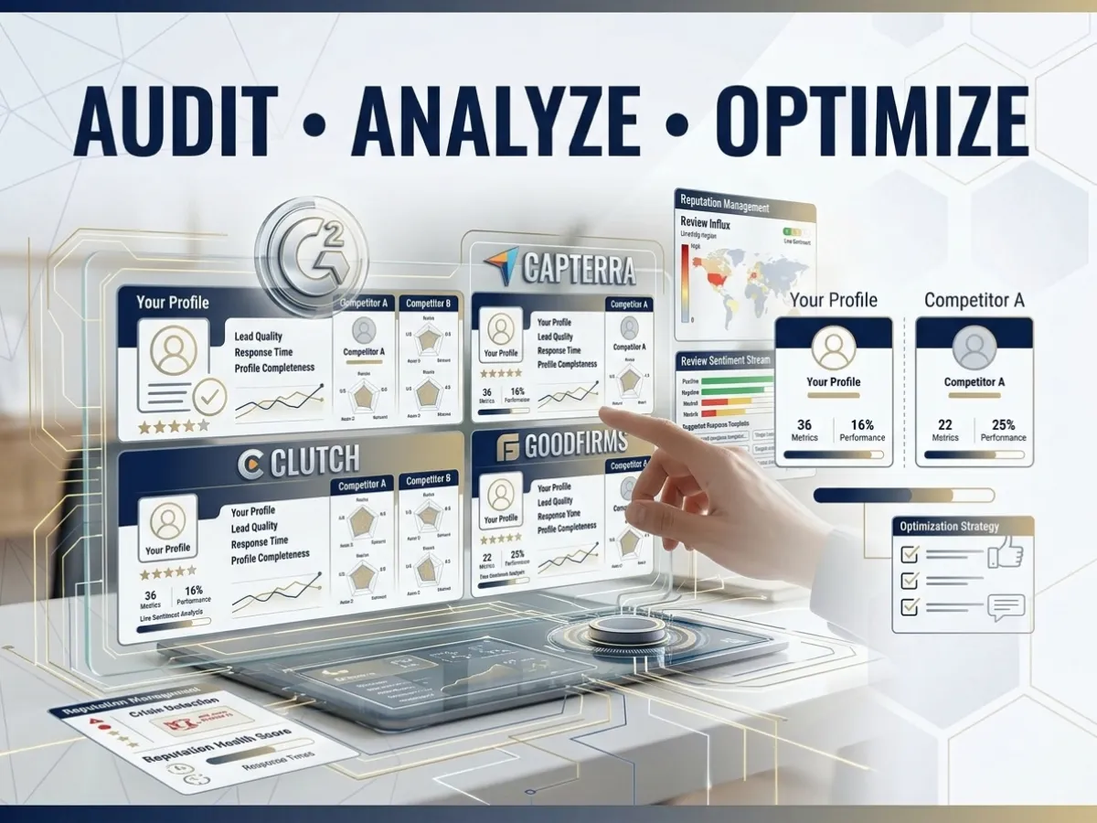 optimize your G2, Capterra, Clutch and business profiles
