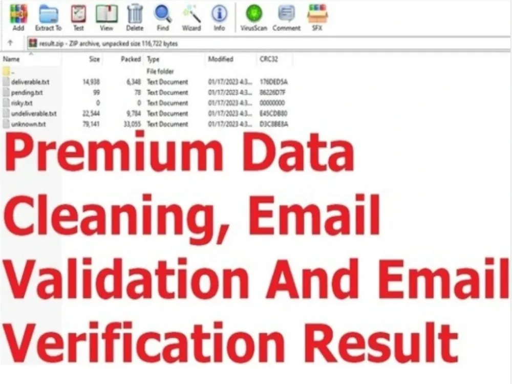 Do 100,000 Email Validation, Verification and Email List Cleaning