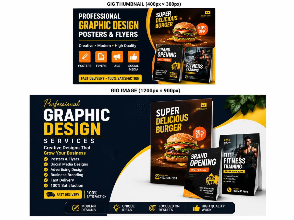I will design professional advertising posters and flyers