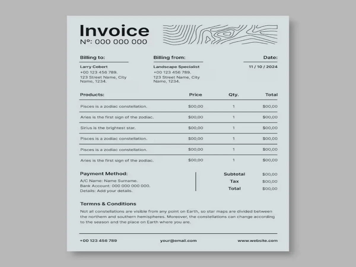 Create and Design Professional Receipts and Invoices for Your Business or Brand