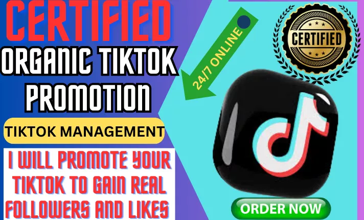 manage tiktok marketing and organic growth to promote followers engagements
