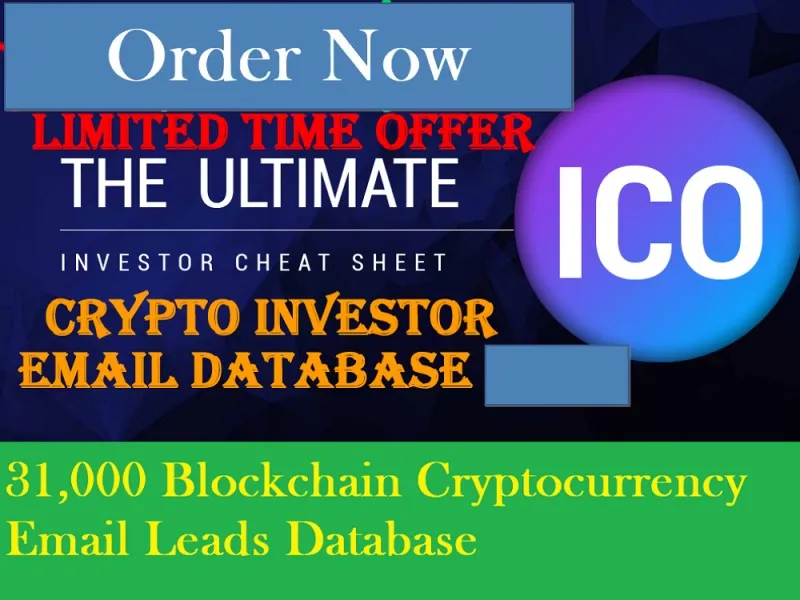 SEND You 31,000 Blockchain Cryptocurrency Email Leads Database