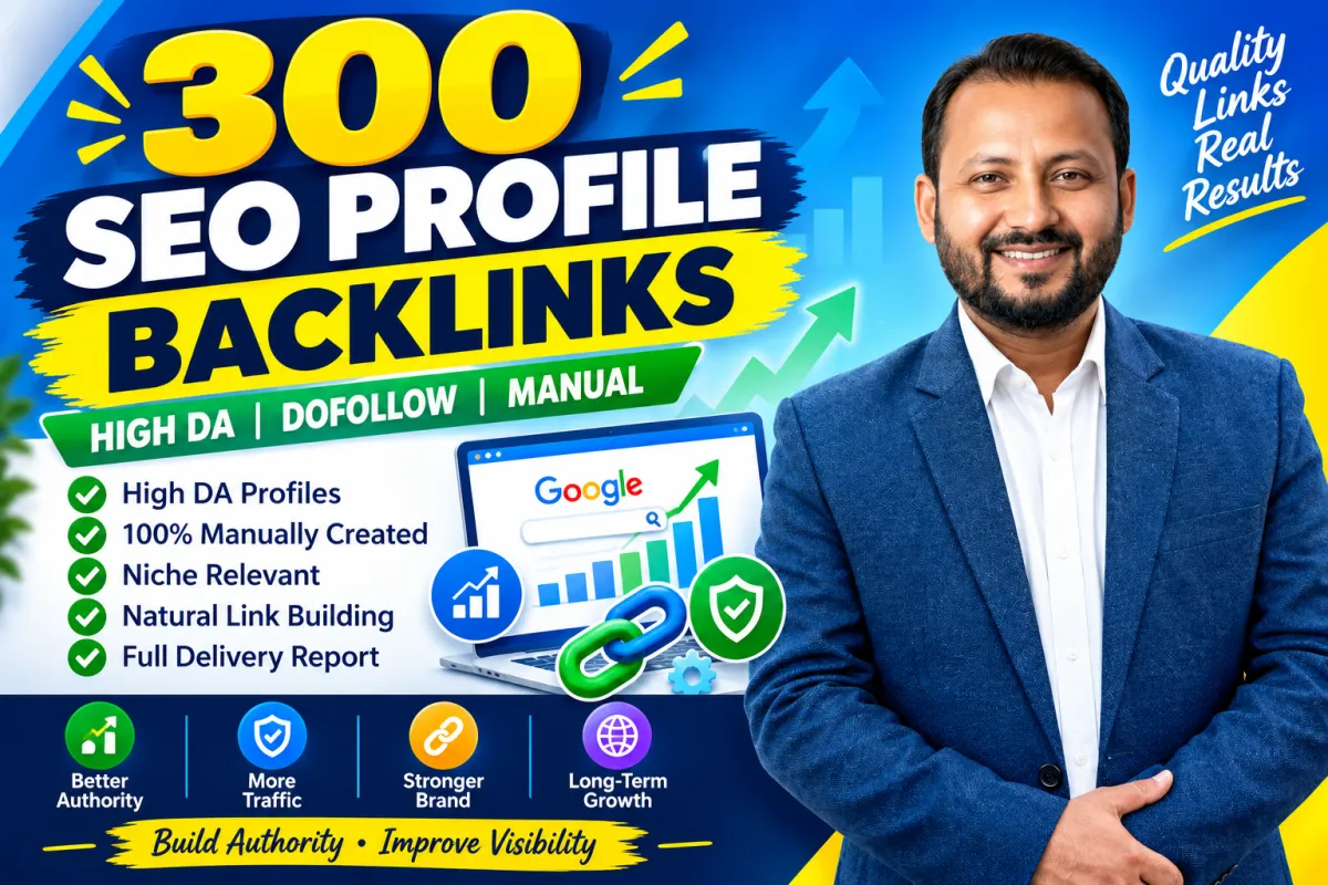 SEO Profile Backlinks Service with Index Support