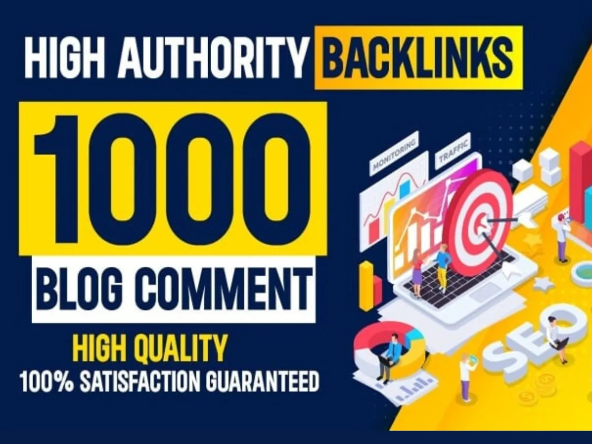 1000 High Quality Blog Comments Backlinks from High Authority Websites