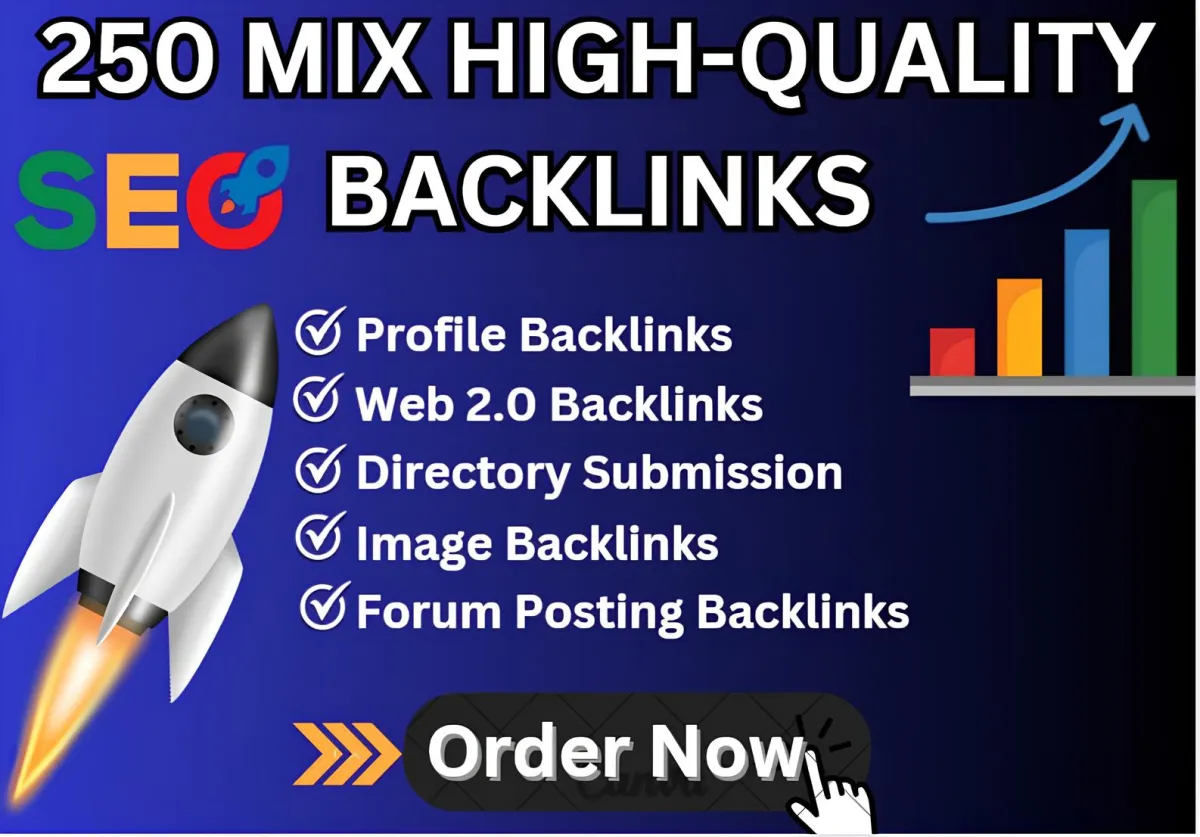 Build 250 Unique Domain Mix SEO Backlinks To Improve Your Ranking