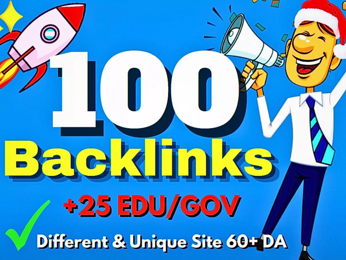 100 High DA Backlinks From Unique Domain And Old site